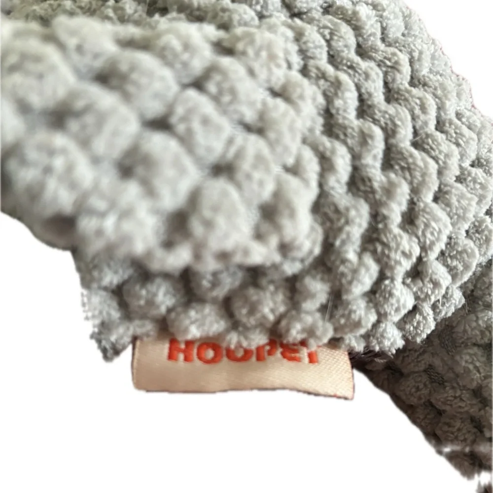 🐘 Gray Elephant Plush Indestructible Dog Toy